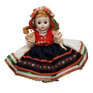 Vtg Madame Alexander Polish Girl Doll 780 International Bent Knee 7.5 in